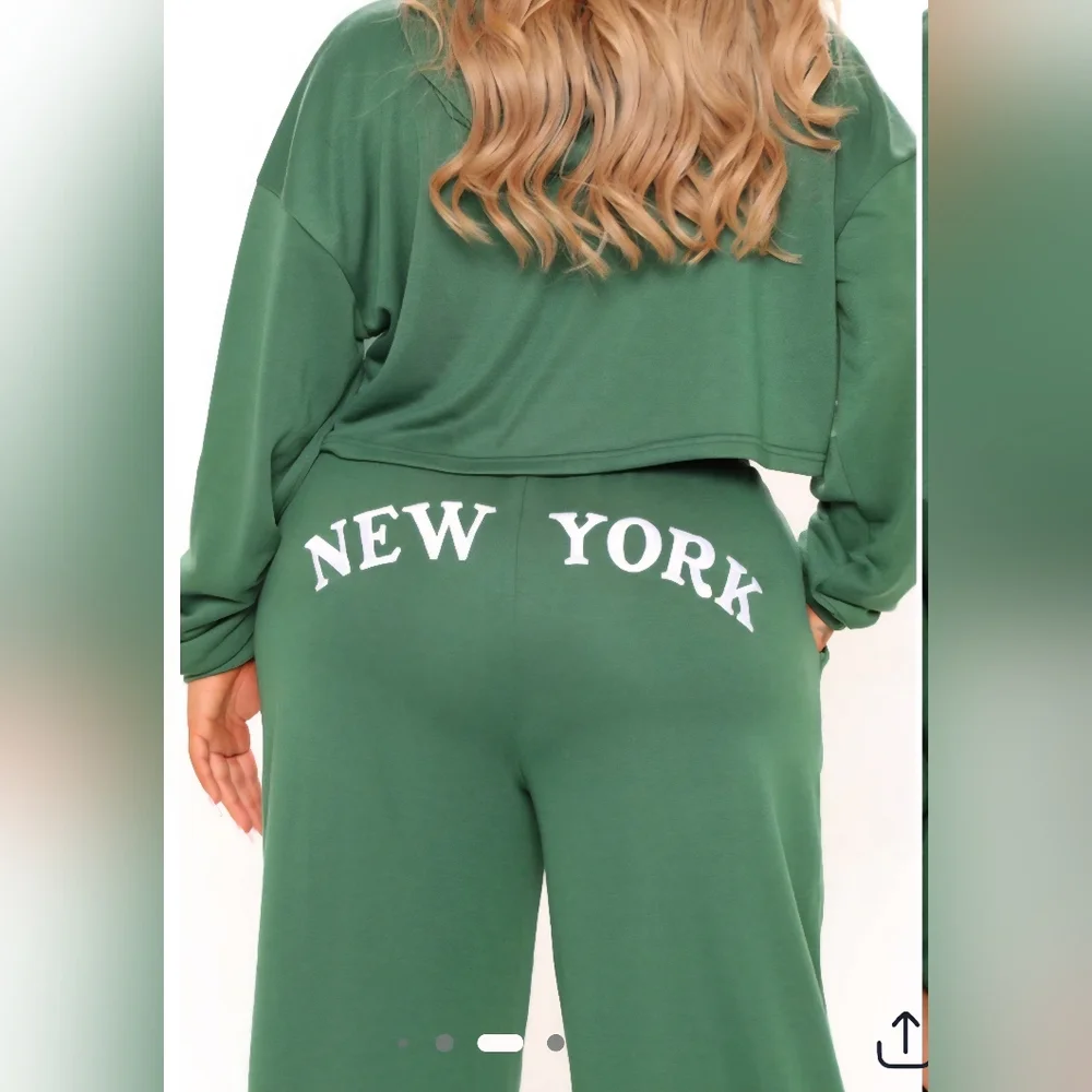 Having It My Way Pant Set/ Hunter Green - Picture 3 of 4